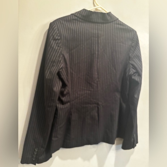 Express Black Pinstripe Jacket office professional business dressy size 10 - Picture 12 of 13